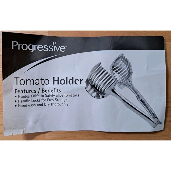 VTG Tomato Egg Holder Slice Tomatoes Onions Lemons Limes Guide Cutter in Box - Picture 6 of 7